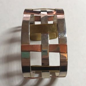 RLM Studios Three Tone Criss Cross Bracelet